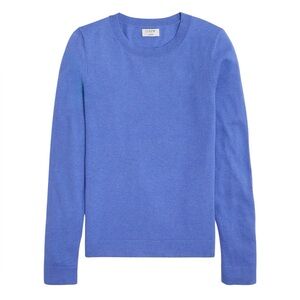 J. Crew Women’s Blue Cotton Merino Wool Blend Teddie Crewneck Sweater Size XL